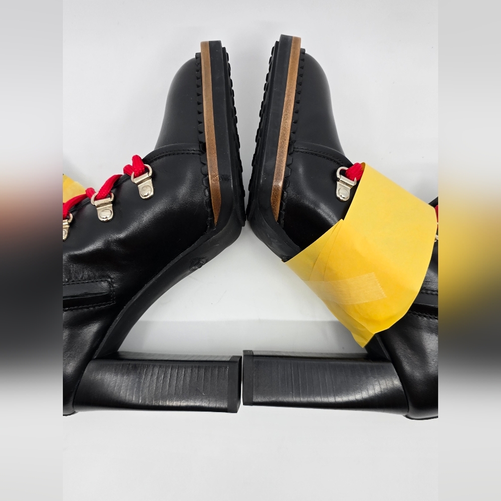 Tods Leather Block Heel Booties - 36 - Picture 9 of 16